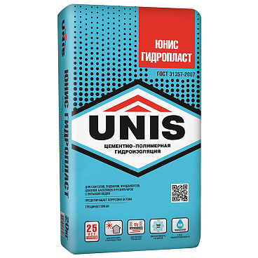 Гидроизоляция цементно-полимерная Unis Гидропласт 20 кг