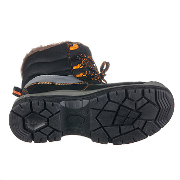 Ботинки рабочие кожаные утепленные с защитным композитным носком размер 42 черные Мистраль HX379-CSW (139255)