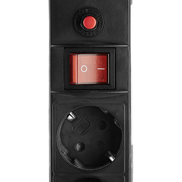 Сетевой фильтр UNIVersal 6 розеток 1,8 м 10 А 2,2 кВт черный (967U-4001)