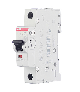 Автоматический выключатель модульный ABB S201 1P 16А тип C 6 кА 230/400 В (2CDS251001R0164)