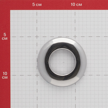 Отражатель декоративный для полотенцесушителя 1" d68 мм плоский хром