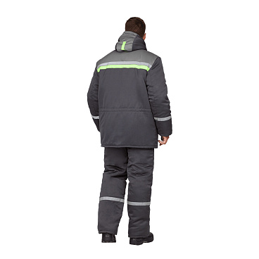 Костюм рабочий мужской утепленный ГК Спецобъединение Вьюга 52-54 рост 182-188 см темно-серый