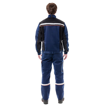 Костюм мужской рабочий Сириус Практик-1 56-58 рост 182-188 см темно-синий/черный