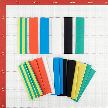 Трубка термоусадочная Navigator ТУТ 14/7 мм 100 мм 7 цветов (21 шт.)