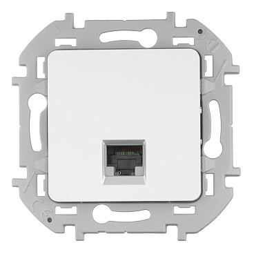Розетка компьютерная Legrand Inspiria встраиваемая алюминий RJ45 (673827)