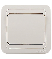 Выключатель Makel Mimoza одноклавишный встраиваемый бежевый (25001)
