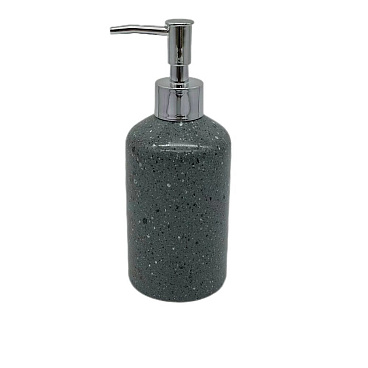 Дозатор для мыла Primanova Grey настольный керамика серый (DR-81210)