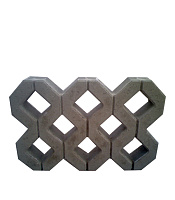 Решетка газонная бетонная серая 400х600х100 мм