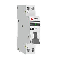 Автомат дифференциальный EKF PROxima АВДТ-63М 16А 1P+N тип AC 30 мА 6 кА (DA63M-16-30)