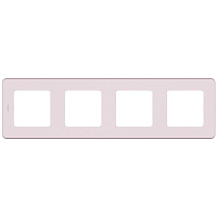 Рамка Legrand Inspiria четырехместная розовая (673964)