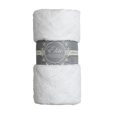 Плед 150х200 см TexRepublic микрофибра белый