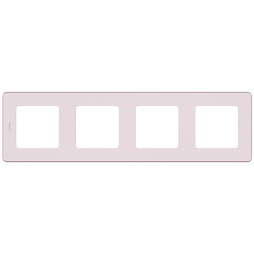 Рамка Legrand Inspiria четырехместная розовая (673964)