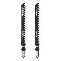 Пилки для лобзика Rage by Vira T101D (552028) по дереву L75 мм быстрый рез (2 шт.)