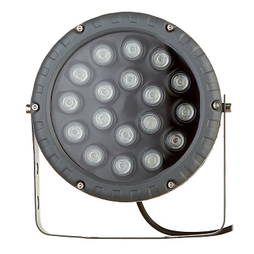 Светильник светодиодный садово-парковый Feron металлик 230 мм RGB 18 Вт IP65 (32145)