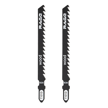 Пилки для лобзика Rage by Vira T101D (552028) по дереву L75 мм быстрый рез (2 шт.)