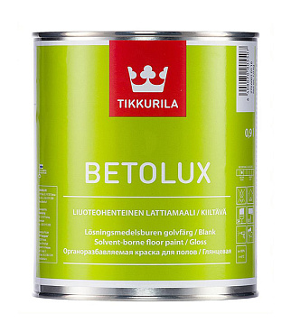 Краска Tikkurila/Tikkivala Betolux Floor для полов белая глянцевая база A 0,9 л