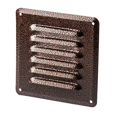 Решетка вентиляционная стальная Ore 150х150 мм коричневая