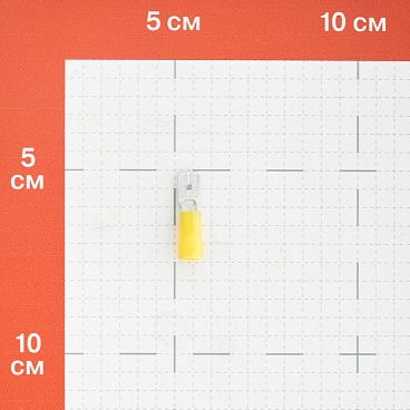 Разъем штекерный плоский изолированный КВТ РПИП d6,3 мм 2,5-6 кв. мм (20 шт.)