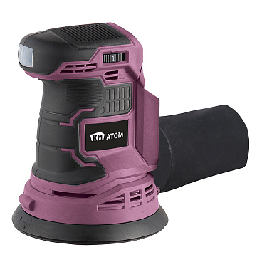 Шлифмашина эксцентриковая аккумуляторная КМ АТОМ 18 В d125 мм без АКБ и ЗУ (CES-181)