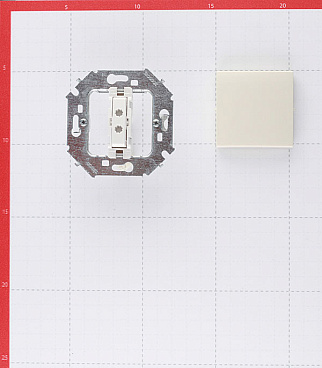 Переключатель Simon 15 одноклавишный встраиваемый слоновая кость (1591201-031)