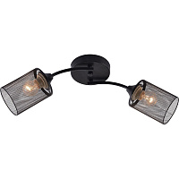 Люстра потолочная Schaffner Barreno E27 120 Вт 12 кв.м (4435-2 BK)