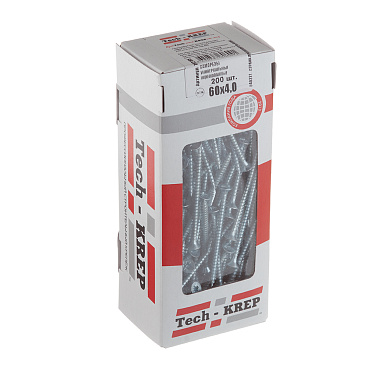 Саморезы универсальные 60x4,0 мм оцинкованные (200 шт.)