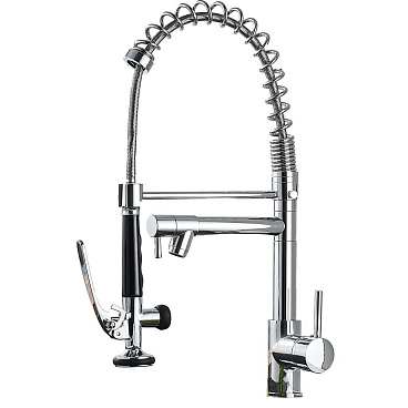 Смеситель для кухни профессиональный Профсан хром (104-39)