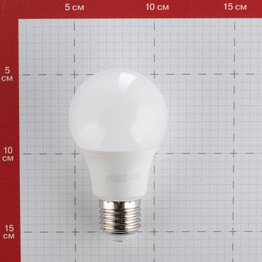 Лампа светодиодная Gauss E27 6500К 10 Вт 950 Лм 180-240 В груша A60 матовая