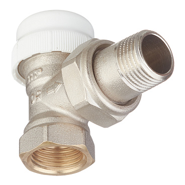 Клапан термостатический угловой Valtec 1/2 НР(ш) х 1/2 ВР(г) для радиатора (VT.031.N.04)
