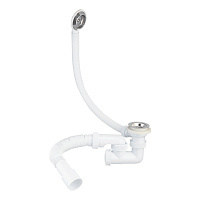 Сифон для ванны Wirquin Pro 1 1/2х40 мм регулируемый с выпуском d70 мм с переливом с соединением 40/50 мм (30718061)