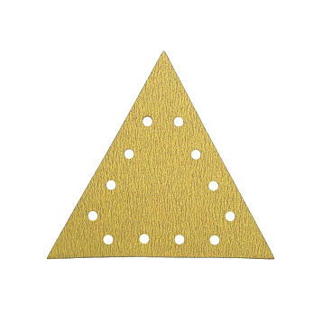 Лист шлифовальный треугольный Abraforce Gold 280 мм Р80 на липучку бумажная основа (3 шт.) (АМ191021)