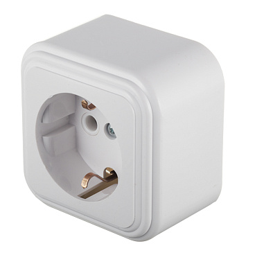 Розетка Svet накладная белая (0215-00101)