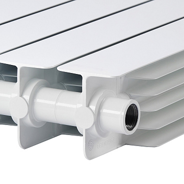 Радиатор биметаллический Rifar Monolit 500 мм 6 секций 3/4 боковое подключение белый