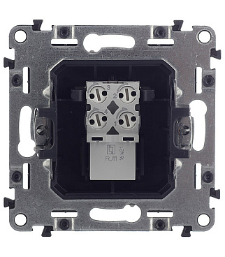 Розетка телефонная Legrand Valena Allure встраиваемая белая RJ11 (753738)