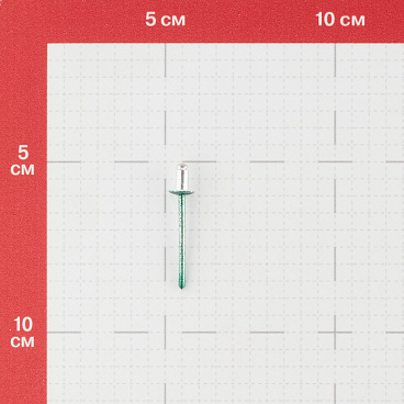 Заклепка вытяжная 4,0x6 мм алюминий/сталь зеленая RAL 6005 (100 шт.)