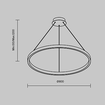 Подвесной светильник Maytoni MOD058PL-L42BSK