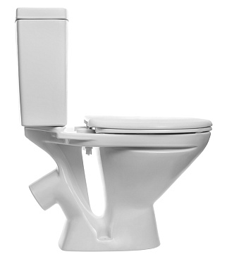 Унитаз-компакт Santek Лига с косым выпуском с сиденьем пластик белый (1.WH30.2.197)