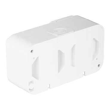 Блок выключатель и розетка Svet одноклавишный накладной белый (EV 0367-6120)