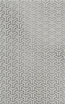 Плитка декор Kerama Marazzi Ломбардиа серая 400x250x8 мм