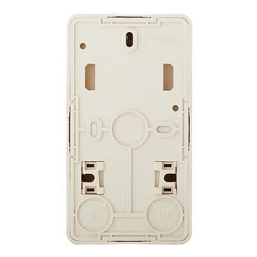 Блок выключатель и розетка Systeme Electric Этюд одноклавишный накладной кремовый (BPA16-201K)