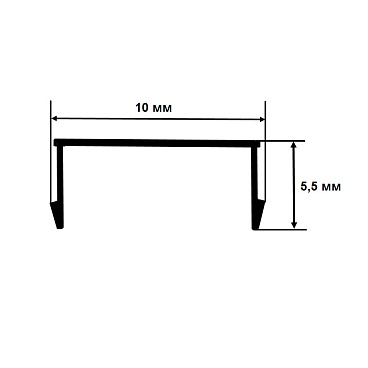 Пи-заглушка алюминиевая 3 м 1 мм