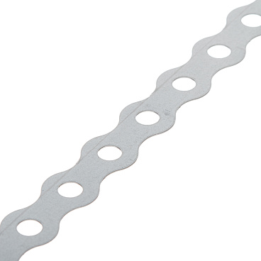 Лента крепежная перфорированная волнистая 17х0,5 мм 25 м