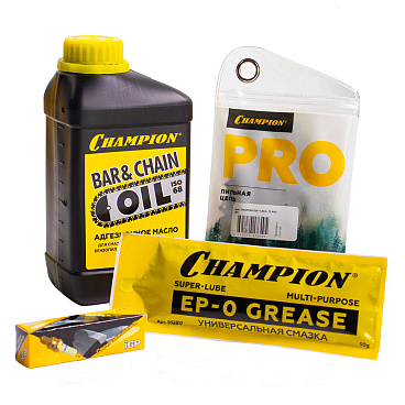 Бензопила Champion 251 3,13 л.с. 18" шаг 0,325" паз 1,5 мм 72 звена + подарочный набор