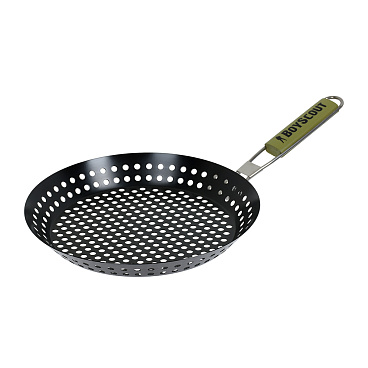 Жаровня для жарки морепродуктов и овощей Boyscout углеродистая сталь с антипригарным покрытием 53х30х3 см