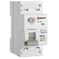 УЗО EKF PROxima ВД-100N 40А 1P+N тип AC 300 мА 6 кА (E1026M40300)