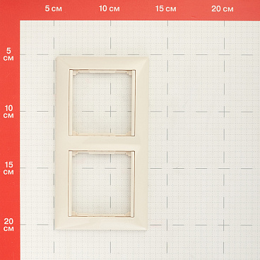 Рамка Legrand Valena двухместная слоновая кость (695632)