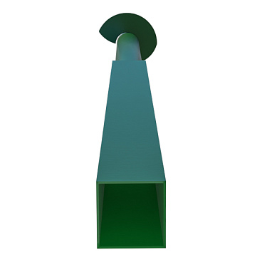 Столб для забора винтовой 50х50х2 мм 2,5 м грунт зеленый