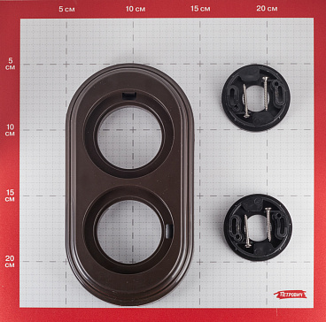 Рамка Bironi Лизетта двухместная коричневая ретро (BF1-620-22)