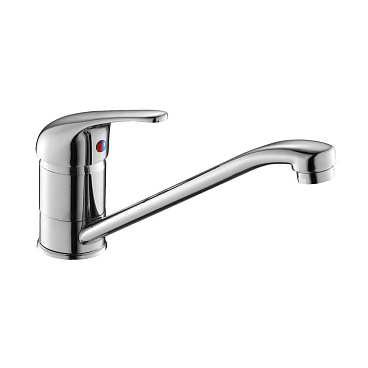 Смеситель для кухни и раковины Corsa Deco Wave L хром однорычажный (966393)