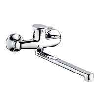 Смеситель для кухни РМС хром с поворотным изливом однорычажный (SL86-005)